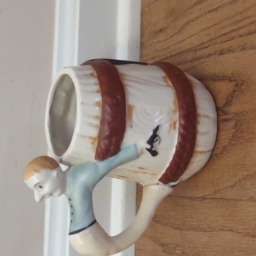 3 Vintage Occupied Japan Cowboy Barrel Mugs - Picture 13 of 16